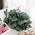 abordables Fleurs Artificielles-6 pièces eucalyptus plantes artificielles décorations pour la maison feuilles artificielles fête de mariage plantes décoratives