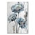 זול ציורי פרחים/צמחייה-מינטורה פרחים בעבודת יד ציור שמן על בד קישוט אמנות קיר תמונה מופשטת מודרנית לעיצוב הבית ציור מגולגל ללא מסגרת ללא מסגרת