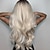 ieftine Peruci Sintetice Trendy-peruci haircube la modă ombre gri alb blond peruci ondulate peruci lungi cu undă naturală cu breton pentru femei albe peruci barbiecore