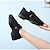 Χαμηλού Κόστους Sneakers Χορού-γυναικεία πάνινα παπούτσια χορού hip hop performance breaking/ τετράγωνος χορός υπαίθρια επίπεδη επίπεδη φτέρνα με κορδόνι λευκό μαύρο