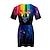 billiga Cosplay till vardagen-Gay Pride Regnbågsflagga HBT HBTQ Klänningar Regnbåge 3D Grafisk Till Dam Vuxna Karnival 3D-utskrift Prideparad Pride månad
