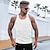 cheap Gym Tank Tops-Men&#039;s Tank Top Vest Undershirt Solid Color Crew Neck Casual Daily Sleeveless Tops Lightweight Fashion Big and Tall Sports White Black Blue / Summer / Summer