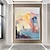 abordables Peintures Abstraites-Peinture à l&#039;huile faite à la main toile art décoration couteau abstrait peinture paysage bleu pour la décoration intérieure roulé sans cadre peinture non étirée