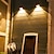 abordables Appliques d&#039;extérieur-2 pièces appliques solaires clôture extérieure lumière pour jardin patio balcon cour villa porche cour décoration atmosphère étanche applique murale