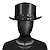 cheap Historical &amp; Vintage Costumes-Retro Vintage Punk &amp; Gothic Steampunk 17th Century Top Hat Plague Doctor Men&#039;s Women&#039;s Masquerade Party / Evening Hat