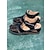 halpa Naisten sandaalit-Naisten Sandaalit Barefoot sandaalit Comfort-kengät Päivittäin Kävely Kiilasandaalit Kesä Kiilakantapää Varpaat peitetty Avokkaat minimalismi Kävely Tekonahka Tarranauha Musta Punainen Vaalean harmaa