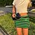 Χαμηλού Κόστους Γυναικείες Φούστες-Γυναικεία Μοντέρνα Εφαρμοστό Φούστες Καθημερινά Σαββατοκύριακο Ριγέ Στάμπα Πράσινο του τριφυλλιού Τ M L / Μίνι