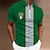 voordelige 3D-ritspolo-Voor heren POLO Shirt Golfshirt Gestreept Strijkijzer Wit Geel Rood Groen 3D-afdrukken Casual Dagelijks Korte mouw Vetoketju Afdrukken Kleding Modieus Ontwerper Casual Ademend