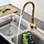 cheap Rotatable-Traditional Kitchen Sink Mixer Taps Deck Mounted Brass, Vintage Retro Kitchen Faucet Single Handle Standard Spout Vessel Tap