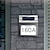 levne Venkovní nástěnná světla-solární číslo domu led adresní cedule plaketa z nerezové oceli číslo dveří světlo venkovní vodotěsné led ukazatel čísla domu venkovní zahrada pouliční dekorace osvětlení nástěnné světlo