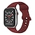 billige Apple Watch-remmer-1 stk Smart klokkebånd Kompatibel med Apple  iWatch Series 8 7 6 5 4 3 2 1 SE Sportsrem til iWatch Smartklokke Stropp Armbånd Silikon Vanntett Justerbar Pustende