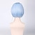 olcso Jelmezparókák-krémesen rövid kék anime haj cosplay paróka anime díszes ruha cosplay paróka rem party paróka újra nulla életkezdés egy másik világban