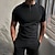 ieftine Tricouri casual pentru bărbați-Bărbați Tricou Cămașă cu fermoar Simplu Guler în picioare Stradă Sport Manșon scurt Fermoar Îmbrăcăminte Modă Designer Casual Comfortabil