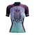 cheap Cycling Jerseys-21Grams Women&#039;s Cycling Jersey Short Sleeve Bike Top with 3 Rear Pockets Mountain Bike MTB Road Bike Cycling Breathable Quick Dry Moisture Wicking Reflective Strips White Pink Purple Cat Floral