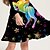 cheap Party Dresses-Kids Little Girls&#039; Dress Unicorn Animal A Line Dress Daily Holiday Vacation Print Black Above Knee Long Sleeve Casual Cute Sweet Dresses Fall Spring Regular Fit 3-10 Years