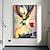 olcso Portrék-mintura kézzel készített figura olajfestmény vászonra falművészeti dekoráció modern absztrakt kép lakberendezéshez hengerelt keret nélküli feszítetlen festmény