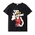 voordelige Cosplay anime hoodies en T-shirts voor dagelijks gebruik-One Piece Aap D. Luffy T-Shirt Afdrukken Grafisch Voor Voor Stel Voor heren Dames Volwassenen Carnaval Maskerade Heet stempelen Casual / Dagelijks