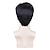 ieftine Peruci Costum-perucă vampir perucă neagră pentru bărbați partea laterală ondulată rezistentă la căldură sintetică moda tip păr natural peruci de înlocuire cu șapcă de perucă gratuită cosplay utilizare zilnică