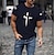 cheap Men&#039;s Tees &amp; Tank Tops-Men&#039;s Unisex T shirt Tee Hot Stamping Graphic Prints Cross Crew Neck Street Daily Print Short Sleeve Tops Designer Casual Big and Tall Sports White Black Blue / Summer / Summer