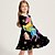 cheap Party Dresses-Kids Little Girls&#039; Dress Unicorn Animal A Line Dress Daily Holiday Vacation Print Black Above Knee Long Sleeve Casual Cute Sweet Dresses Fall Spring Regular Fit 3-10 Years