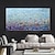 abordables Peintures Abstraites-Main peinture à l&#039;huile toile mur art décoration abstrait couteau peinture paysage bleu pour la décoration intérieure roulé sans cadre non étiré peinture