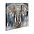 halpa Eläintaulut-käsintehty öljymaalaus kangas seinätaide koriste moderni eläintekstuuri norsu kodin sisustukseen rullattu kehyksetön venyttämätön maalaus