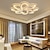 ieftine Lumini de tavan și ventilatoare-Plafoniera 53 cm led sufragerie moderna dormitor plafoniera in forma de floare