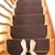 preiswerte Treppenstufenteppiche-rutschfeste Teppichtreppenstufen rutschfester Sicherheitsteppich rutschfester Innenläufer für Kinder, ältere Menschen und Haustiere mit wiederverwendbarem Klebstoff, braun