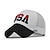 abordables Sombreros de mujer-1 Uds. Gorra de béisbol de algodón con bandera americana de alta calidad para hombre bordado gorra snapback de EE. UU. para hombre &amp;sombrero de camionero de moda de mujer