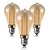 levne LED filament žárovky-3/6ks vodicí led žárovka vintage edison žárovka 3w 220v 110v e26/e27 základna teplá bílá 2200k náhradní žárovky do nástěnných svícnů závěsné světlo jantarově teplé &amp; klec pro veverky