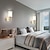 abordables Apliques de pared para interior-Modernas luces de pared de montaje empotrado led sala de estar dormitorio luz de pared de cobre 220-240v