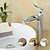 preiswerte Klassisch-Waschbecken Wasserhahn - Wasserfall Chrom Centerset Einhand-Einloch-Badarmaturen