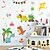 abordables Adhesivos Decorativos-animales / pegatinas de pared de dibujos animados sala de estar / habitación de los niños &amp; jardín de infantes, etiqueta de la pared de la decoración del hogar de pvc extraíble / prepegado 1pc