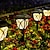 Недорогие Подсветки дорожки и фонарики-4/6 шт., солнечные дорожки, наружные садовые ландшафтные светильники, водонепроницаемое декоративное освещение для патио, двора