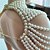 cheap Bridal Wraps-Imitation Pearl Shawl &amp; Wrap Women&#039;s Wrap Bolero Ladies Elegant Sleeveless Metal Wedding Wraps With For Special Occasion Spring &amp; Summer