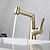 cheap Classical-Bathroom Sink Faucet with Pull Out Spray,Brass Liftable 3-modes Electroplated / Painted Finishes Centerset Single Handle One Hole Lavatory Rotating Spout for Cold and Hot Water Bath Taps