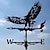 preiswerte dekorative Gartenpfähle-Metall-Wetterfahne Hahn dekoriert Wetterfahne Eisenhahn Ornament für Dachhütte, die die Windrichtung Hofdekoration anzeigt