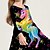 cheap Party Dresses-Kids Little Girls&#039; Dress Unicorn Animal A Line Dress Daily Holiday Vacation Print Black Above Knee Long Sleeve Casual Cute Sweet Dresses Fall Spring Regular Fit 3-10 Years