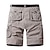 cheap Hiking Trousers &amp; Shorts-Men&#039;s Cargo Shorts Hiking Shorts Military Summer Outdoor Ripstop Breathable Multi Pockets Sweat wicking Shorts Bottoms Pocket Black Army Green Elastane Cotton Fishing Climbing Running 30 32 34 36 38