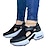 abordables Zapatillas de mujer-Mujer Zapatillas de deporte Tallas Grandes Zapatos blancos Exterior Diario Verano Tacón Plano Dedo redondo Básico Deportivo Zapatos de Paseo Cinta Bloque de color Negro Blanco Rosa