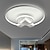 baratos Luzes de teto reguláveis-Luz de teto de 52 cm led regulável design circular montagem embutida luz de metal em camadas estilo moderno acabamentos pintados elegantes 220-240v