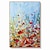 baratos Pinturas Florais/Botânicas-Pintura a óleo pintada à mão arte da parede abstrata grandes pinturas de flores decoração para casa decoração lona enrolada sem moldura não esticada