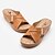cheap Women&#039;s Sandals-Women&#039;s Sandals Wedge Sandals Comfort Shoes Plus Size Wedge Heel Open Toe Casual Daily Outdoor Walking Shoes PU Leather Loafer Summer Color Block Black Brown