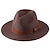 preiswerte Damen Hüte-Damen-Cowboyhüte, 1 Stück, grundlegende braune Band-Westernhüte