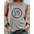 cheap Sports Athleisure-Women&#039;s Tank Top Print Crew Neck Cotton Heart Letter &amp; Number Sport Athleisure Shirt Sleeveless Breathable Soft Comfortable Everyday Use Street Casual Daily Activewear Outdoor