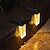 billige Udendørsvæglamper-2 stk solar hegn lys udendørs trappe trin lys ip65 vandtæt dæk lys 2 modes belysning have hegn dæk baggård gangbro dekoration