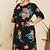 cheap Plus Size Collection-Women&#039;s Plus Size Holiday Dress Floral Round Neck Print Half Sleeve Spring Summer Casual Maxi long Dress Causal Daily Dress
