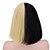 tanie Peruki kostiumowe-peruka syntetyczna prosto kardashian prosto bob z grzywką peruka krótkie naturalne czarne włosy syntetyczne damskie czarne