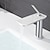 billige Armaturer til badeværelset-Håndvasken vandhane - Vandfald Galvaniseret Centersat Enkelt håndtag Et HulBath Taps