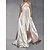 Χαμηλού Κόστους Πάρτι Φορέματα-γυναικείο φόρεμα για πάρτι λεκέ μάξι μακρύ φόρεμα λευκό μαύρο κίτρινο αμάνικο καθαρό χρώμα ρουσφέτι ανοιξιάτικο καλοκαιρινό καπίστρι λαιμόκοψη κομψό πάρτι 2023 s m l xl 2xl 3xl